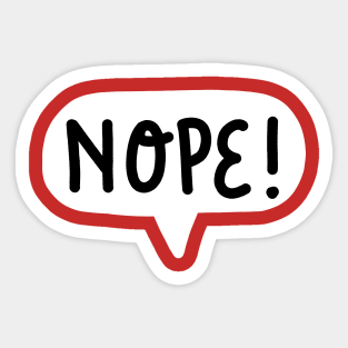 Nope! Sticker